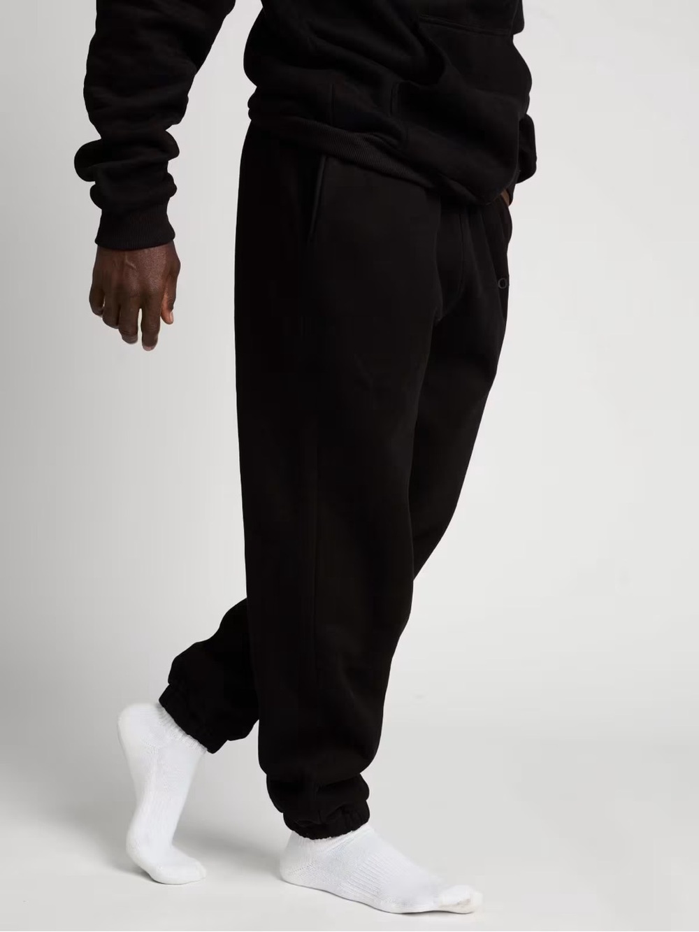 Comfit Men's Black Fleece Joggers - Picture 3 of 3
